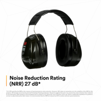 3M™ PELTOR™ Optime™ 101 Earmuffs H7A, Over-the-Head, 10 EA/Case