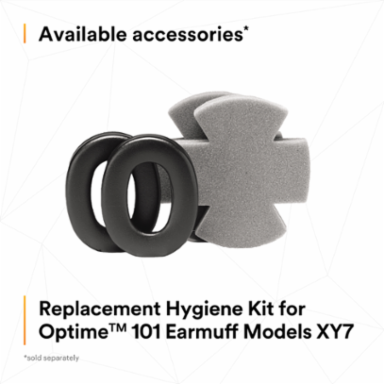 3M™ PELTOR™ Optime™ 101 Earmuffs H7P3E, Hard Hat Attached, 10 EA/Case