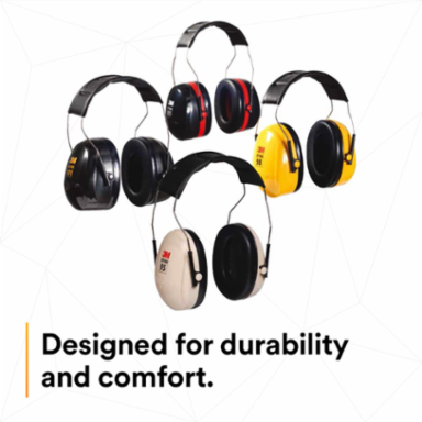 3M™ PELTOR™ Optime™ 101 Earmuffs H7P3E, Hard Hat Attached, 10 EA/Case