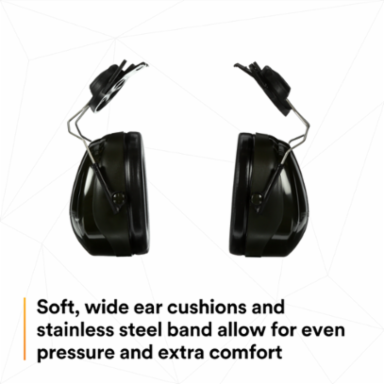3M™ PELTOR™ Optime™ 101 Earmuffs H7P3E, Hard Hat Attached, 10 EA/Case