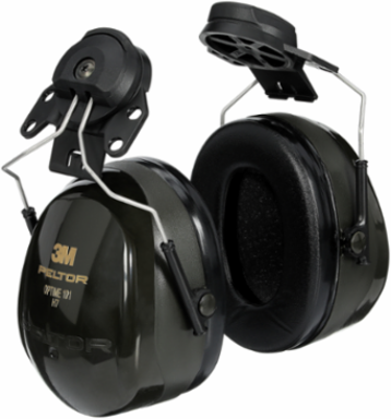3M™ PELTOR™ Optime™ 101 Earmuffs H7P3E, Hard Hat Attached, 10 EA/Case
