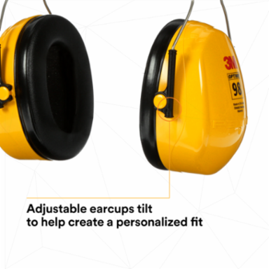 3M™ PELTOR™ Optime™ 98 Earmuffs H9A, Over-the-Head, 10 EA/Case