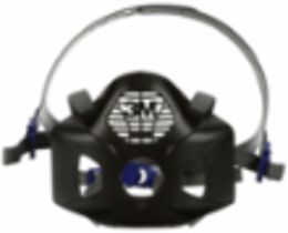 3M™ Secure Click™ Head Harness Assembly for HF-800 Series Respirators with Speaking Diaphragm, HF-800-04, 5 EA/Case