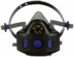 3M™ Secure Click™ Half Facepiece Reusable Respirator with Speaking Diaphragm HF-801SD, Small, 10 ea/Case