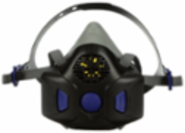 3M™ Secure Click™ Half Facepiece Reusable Respirator with Speaking Diaphragm HF-802SD, Medium, 10 ea/Case