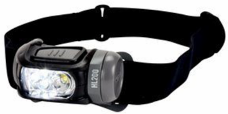 Hard Hat 150 Lumen Headlamp, Lightweight, IPX-4 Water Resistant, 10 EA/Case