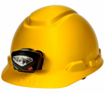 Intrinsically Safe 150 Lumen Hard Hat Task Light, IPX-7 Water Resistant, 5 Modes