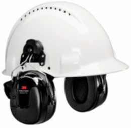 3M PELTOR WorkTunes Pro AM/FM Radio Headset, Black, Hardhat Attached