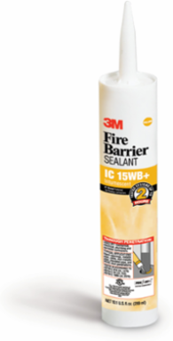 3M™ Fire Barrier Sealant IC 15WB+, Yellow, 10.1 fl oz Cartridge, 12/case