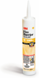 3M™ Fire Barrier Sealant IC 15WB+, Yellow, 10.1 fl oz Cartridge, 12/case