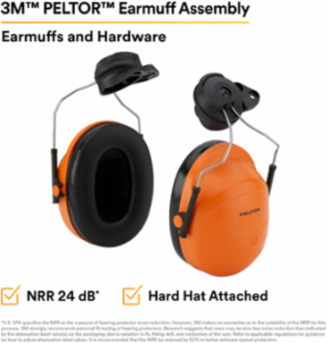 3M™ PELTOR™ Earmuff Assembly M-985/37333(AAD), for Versaflo™ M-100 and M-300 Products, Pair, 1 EA/Case