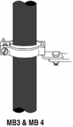 Cross-Arm Mounting Bracket, Galvanized Steel, Cable O.D. 1.10-1.50 Inch, 10 per Case
