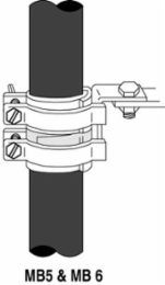 Cross-Arm Mounting Bracket, Stainless Steel, Cable O.D. 1.80-2.40 Inch, 10 per Case
