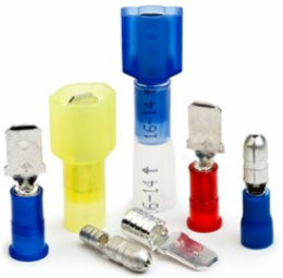 Scotchlok Male Disconnect Heatshrink Insulated Terminal, 0.250 Inch, 25/Bottle