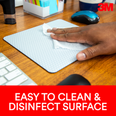 3M™ Precise™ Mouse Pad Enhances the Precision of Optical Mice , Non-Skid Foam Back, 9" x 8", Bitmap, MP114-BSD1
