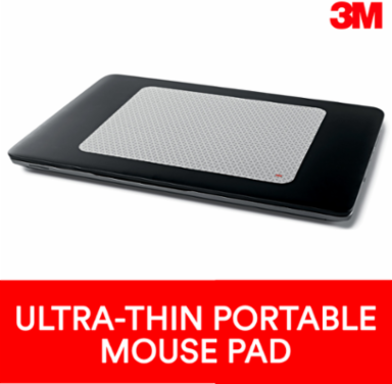 3M™ Precise™ Mouse Pad Enhances the Precision of Optical Mice , Repositionable Adhesive Back, 8.5" x 7", Bitmap, MP200PS
