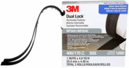 3M DUAL LOCK RECLOSABLE FASTENER MP3541/42, 1 IN X 4.9 YD (2.5 CM X 4.5 M)