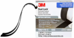 3M DUAL LOCK RECLOSABLE FASTENER MP3541/42, 1 IN X 4.9 YD (2.5 CM X 4.5 M)