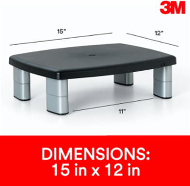 3M™ Adjustable Monitor Stand MS80B