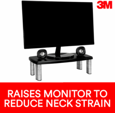 3M™ Extra Wide Adjustable Monitor Stand, MS90B