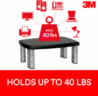 3M™ Extra Wide Adjustable Monitor Stand, MS90B