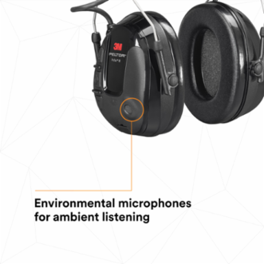 3M™ PELTOR™ ProTac III MT13H221A, Headset, Black, Headband, 10 Each/Case