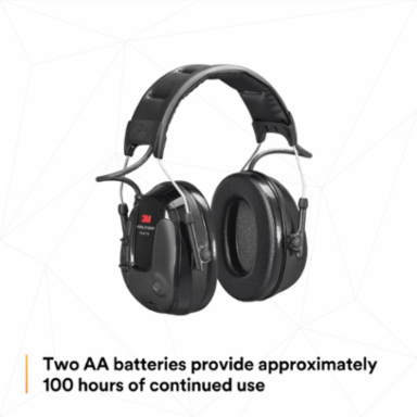 3M™ PELTOR™ ProTac III MT13H221A, Headset, Black, Headband, 10 Each/Case