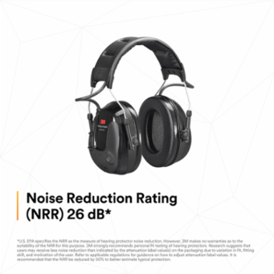 3M™ PELTOR™ ProTac III MT13H221A, Headset, Black, Headband, 10 Each/Case