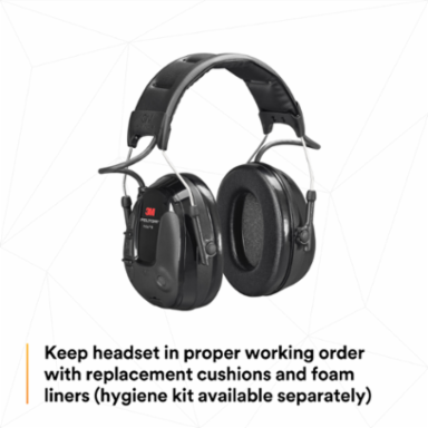 3M™ PELTOR™ ProTac III MT13H221A, Headset, Black, Headband, 10 Each/Case
