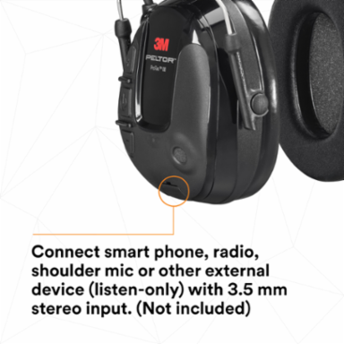 3M™ PELTOR™ ProTac III MT13H221A, Headset, Black, Headband, 10 Each/Case