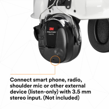 3M™ PELTOR™ ProTac III MT13H221P3E, Headset, Black, Helmet Attached, 10 Each/Case
