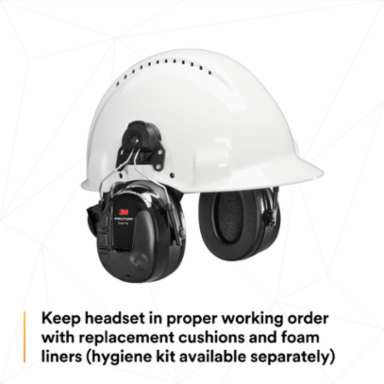 3M™ PELTOR™ ProTac III MT13H221P3E, Headset, Black, Helmet Attached, 10 Each/Case