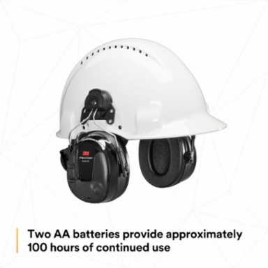3M™ PELTOR™ ProTac III MT13H221P3E, Headset, Black, Helmet Attached, 10 Each/Case