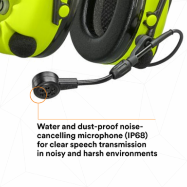 3M™ PELTOR™ WS™ ProTac XPI Headset Hard Hat Attached MT15H7P3EWS6, 10 ea/Case