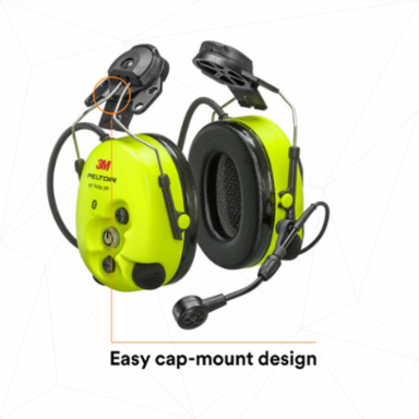 3M™ PELTOR™ WS™ ProTac XPI Headset Hard Hat Attached MT15H7P3EWS6, 10 ea/Case