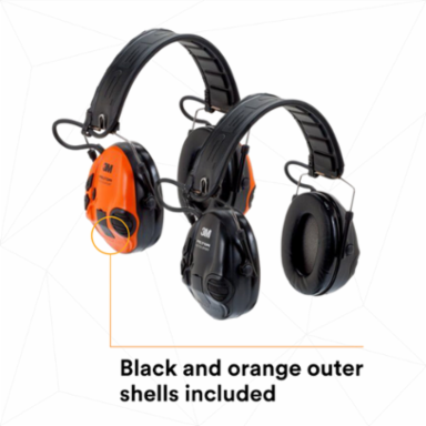 3M™ PELTOR™ Tactical Sport™ MT16H210F-479-SV, Electronic Headset, Foldable Headband, Black, 10 Each/Case