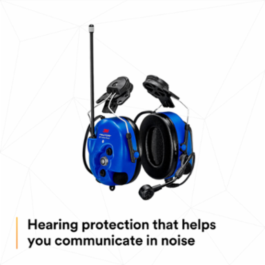 3M™ PELTOR™ WS™ LiteCom PRO III Headset - Hard Hat Attached - Intrinsically Safe - MT73H7P3E4D10NA-50