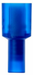 Nylon Fully Insulated Male Disconnect Terminal, AWG 16-14, 0.25 Inch Width, 0.95 Inch Length