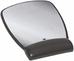 3M™ Precise™ Mouse Pad with Gel Wrist Rest, , Optical Mouse Performance and Battery Saving Design, 8.6" x 6.8", Vertex, MW309LE