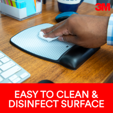 3M™ Precise™ Mouse Pad with Gel Wrist Rest, , Optical Mouse Performance and Battery Saving Design, 9.2" x 8.7", Vertex, MW310LE