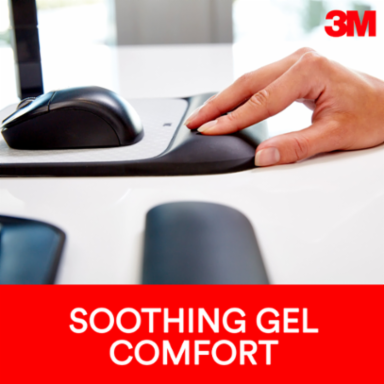 3M™ Precise™ Mouse Pad With Gel Wrist Rest MW85B