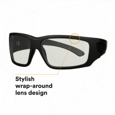 3M™ Maxim™ Elite 1000 Series, MXE1007SGAF-BLK, Black Frame, Scotchgard™ Anti-Fog Coating, I/O Gray AF-AS Lens, 20 ea/Case