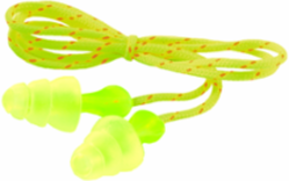 3M™ Tri-Flange™ Earplugs P3001, Cloth, Corded, 400 Pair/Case