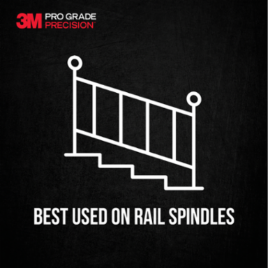 3M™ Pro-Pad™ Sanding Sponge, PRPD-220, 2.88 in x 4 in x .5 in, 220 Grit, 54/cs
