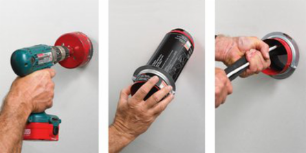 Fire Barrier Pass-Through Device, 2 Inch, Round, 3 Hour Fire Rating