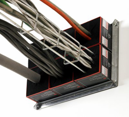 Fire Barrier Pass-Through Brackets, 4 Inch, 3 Hour Fire Rating, Durable Metal