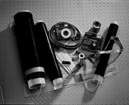 15 kV Cold Shrink PILC Splicing Kit, O.D. 0.56 - 0.88 Inch, 1 AWG to 3/0 AWG