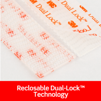 Scotch™ Extreme Fasteners RF6730, Clear, 1 in x 3 in (25.4 mm x 76.2 mm), 2 Sets of Strips