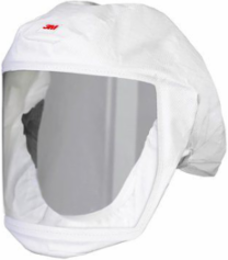 3M Versaflo Headcover with Integrated Head Suspension, S-133S-5, White, Small/Medium, 5 EA/Case