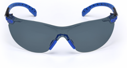 3M™ Solus™ 1000-Series Safety Glasses S1102SGAF, Black/Blue, Grey Scotchgard™ Anti-Fog Lens, 20 EA/Case